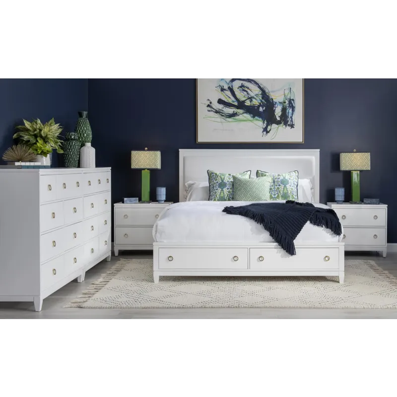 Summerland Storage Footboard Ca White Finish - King/California King