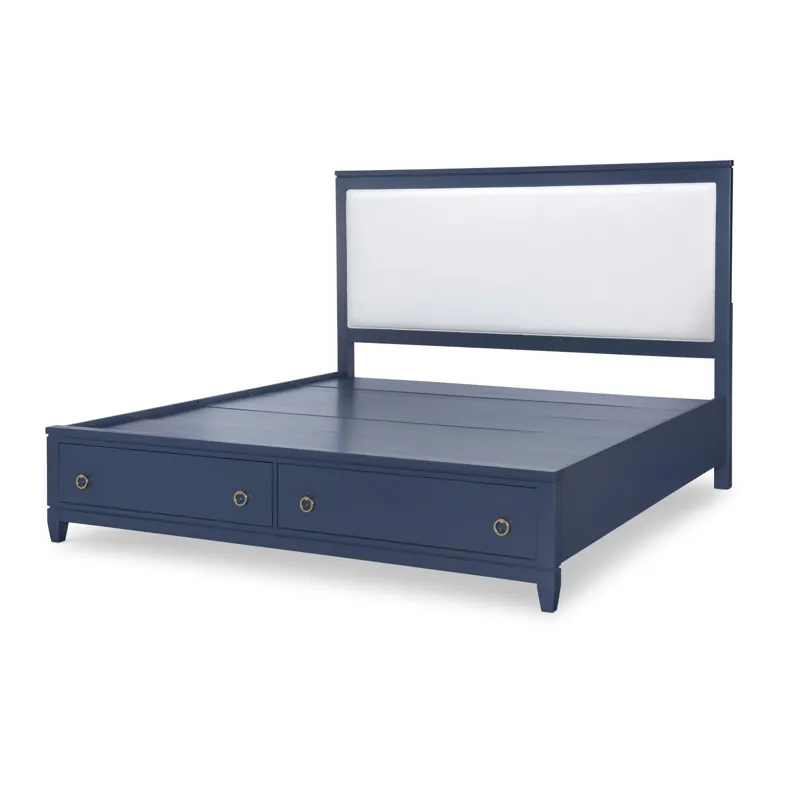 Summerland Storage Footboard Ca Blue Finish - King/California King