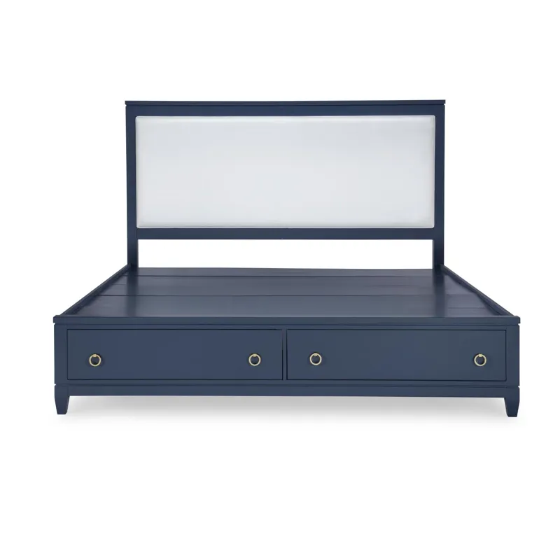 Summerland Storage Footboard Ca Blue Finish - King/California King