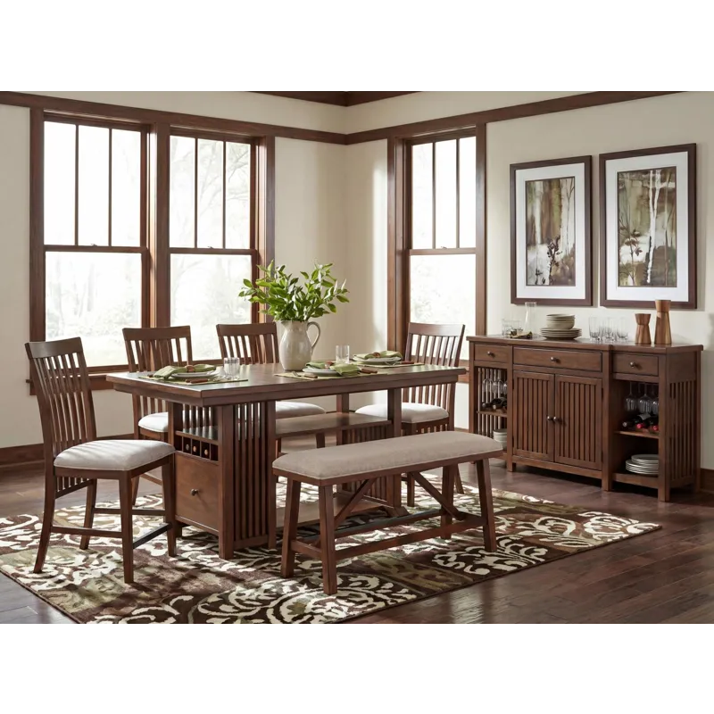 Langley 4 PC Counter Height Dining Set