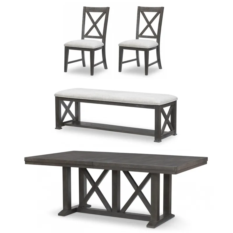 Briarwood 4 PC Trestle Dining Set