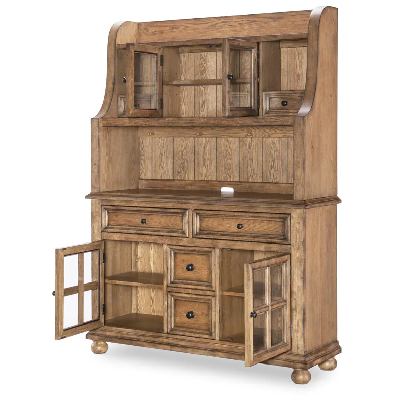 Vintage Market Complete Hutch And Server