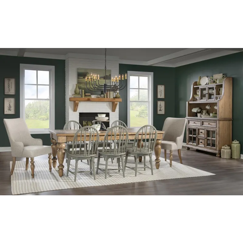 Vintage Market Complete Hutch And Server