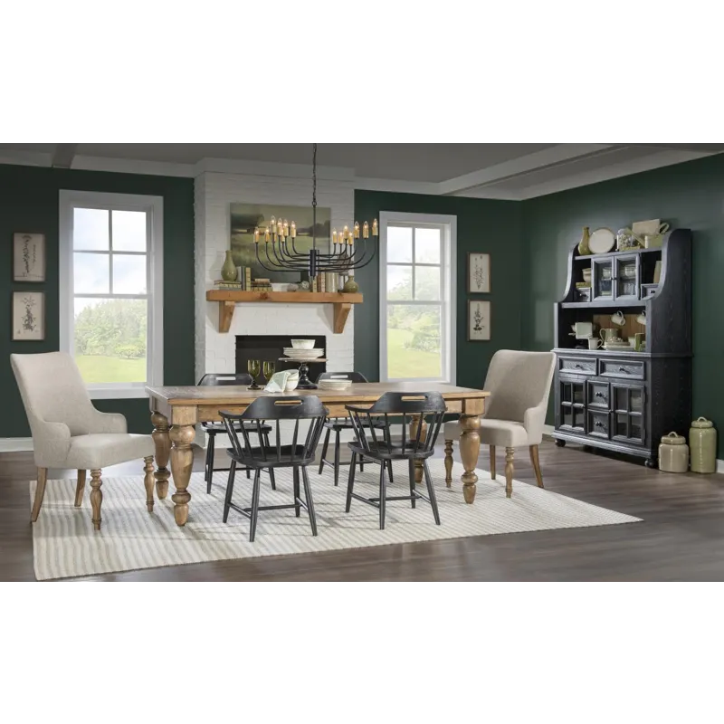 Vintage Market Spindle Back Arm Chair W. Handle Cut Out