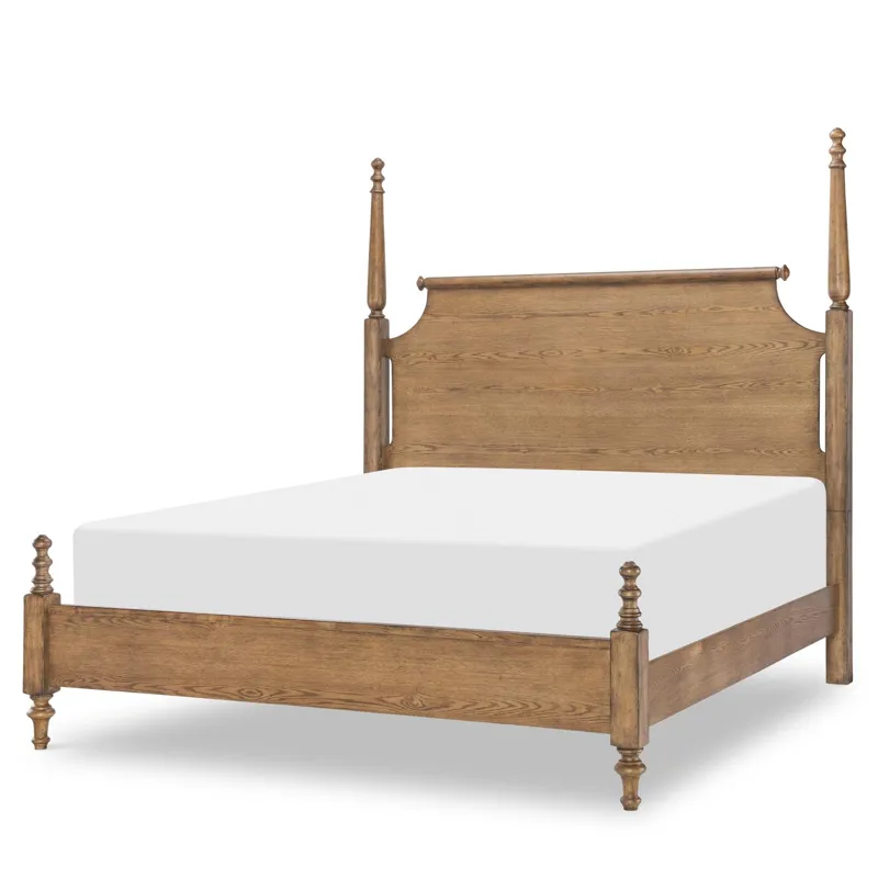 Vintage Market Complete High/Low Poster Bed - Queen