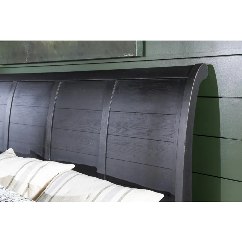 Vintage Market Complete Sleigh Bed - Queen