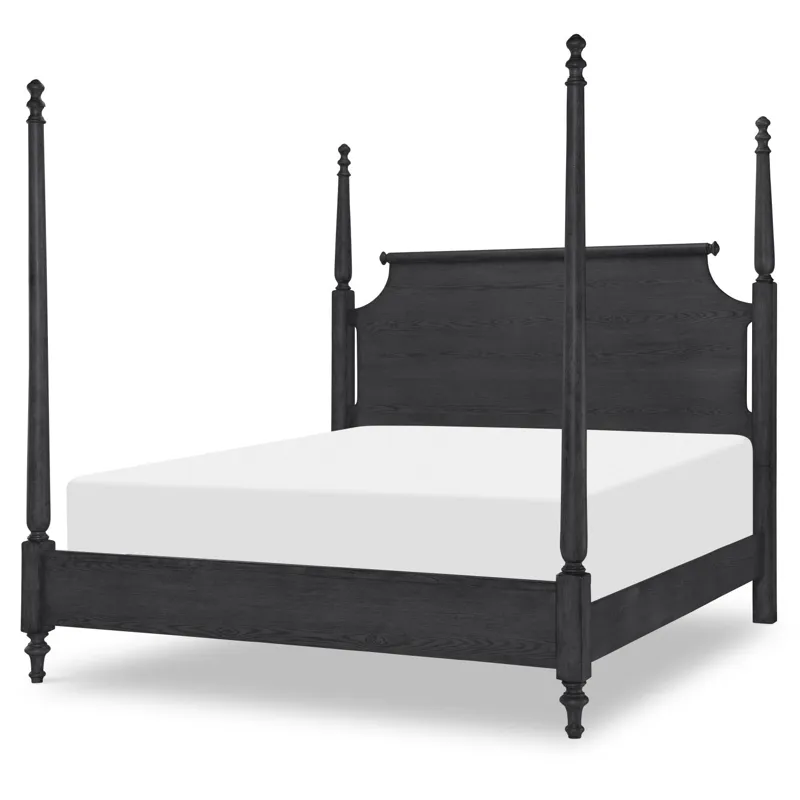 Vintage Market Complete High/Low Poster Bed - Queen