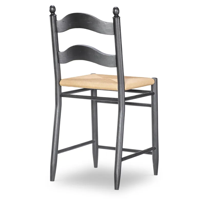 Vintage Market Rush Seat Ladder Back Counter Height Chair