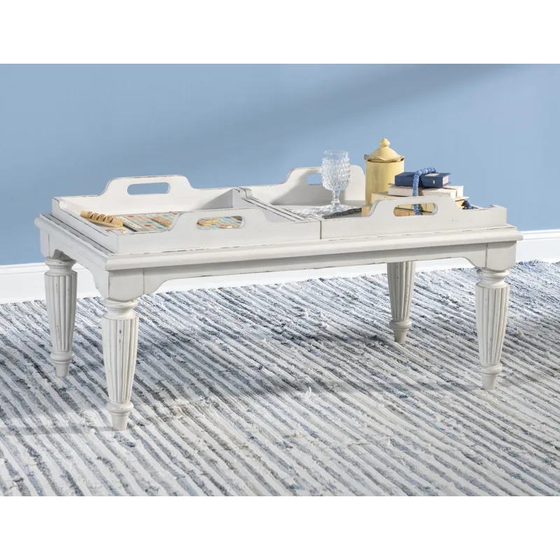 Vintage Market Tray Top Cocktail Table