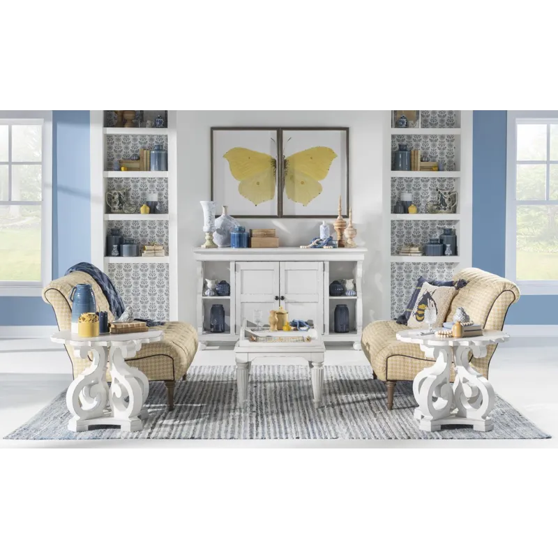 Vintage Market Tray Top Cocktail Table