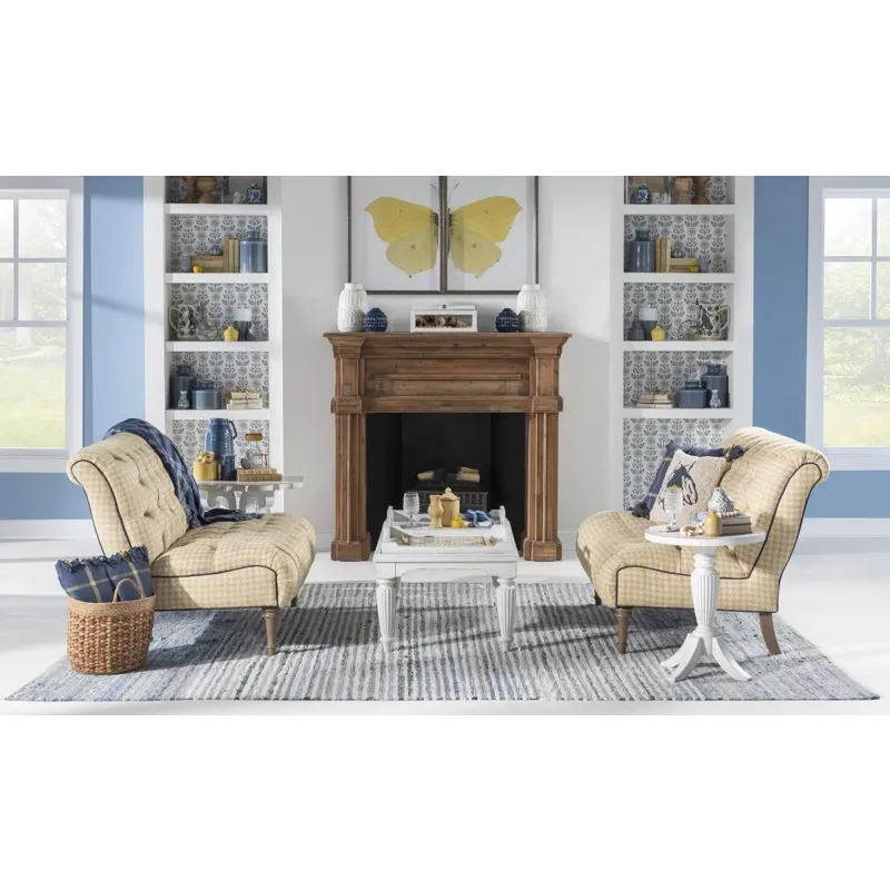 Vintage Market Tray Top Cocktail Table