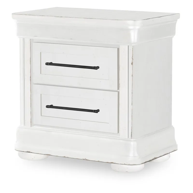 Vintage Market Nightstand 2 Drw W Power