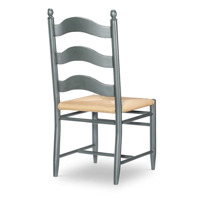 Vintage Market Rush Seat Ladder Back Side Chair