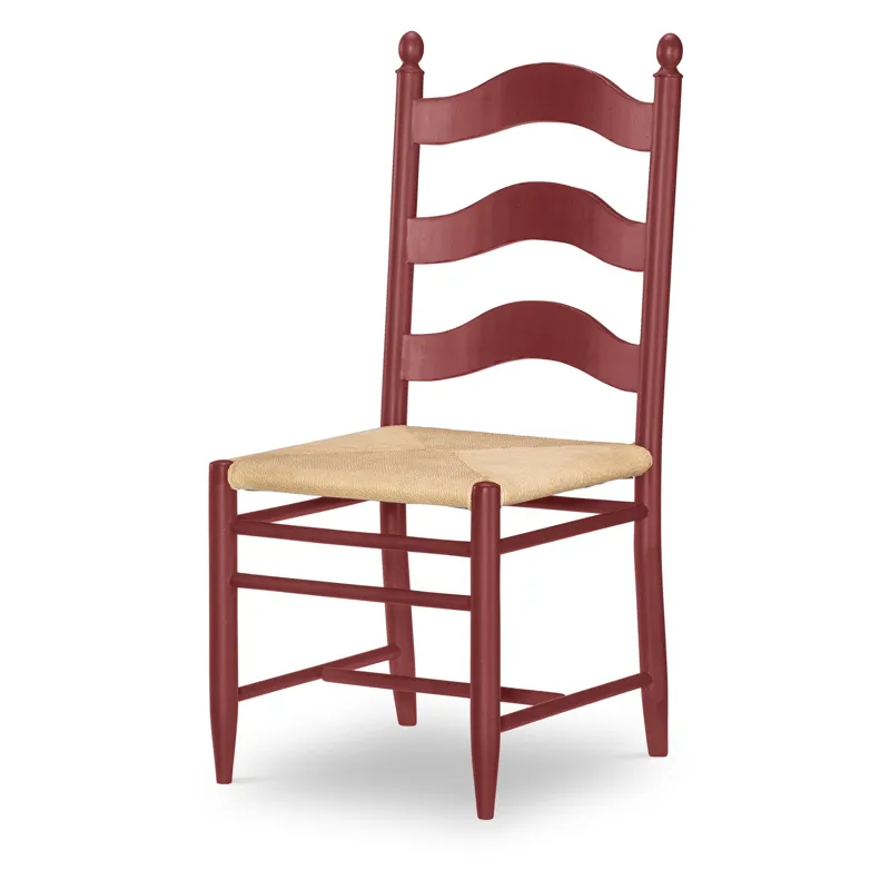 Vintage Market Rush Seat Ladder Back Side Chair