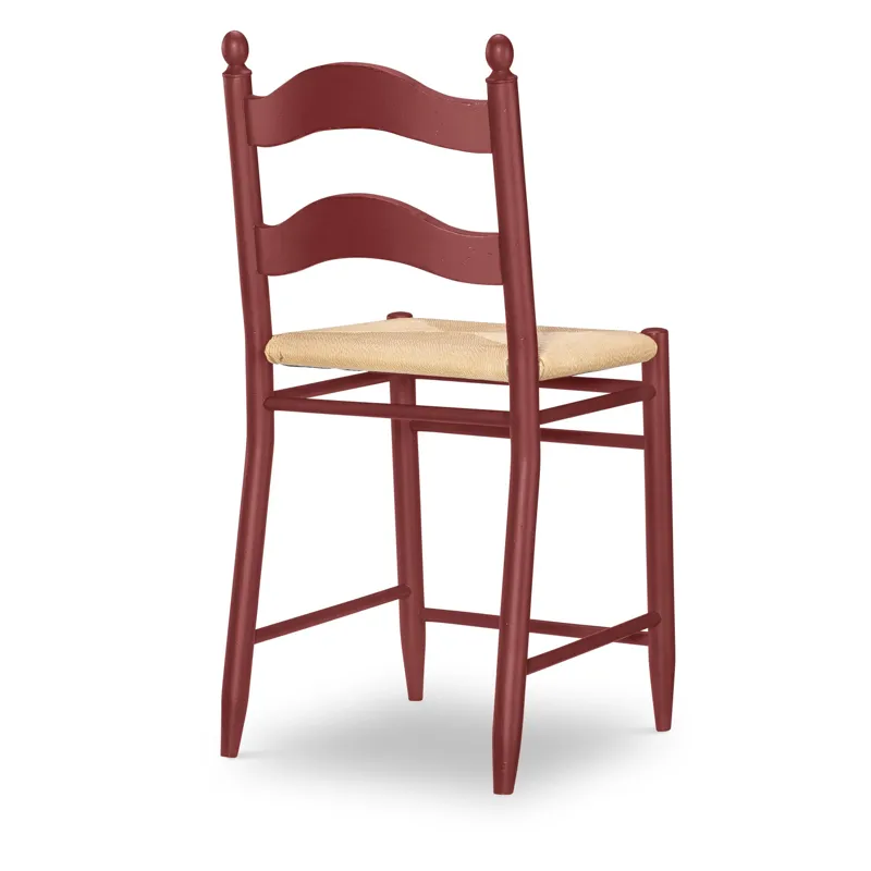 Vintage Market Rush Seat Ladder Back Counter Height Chair