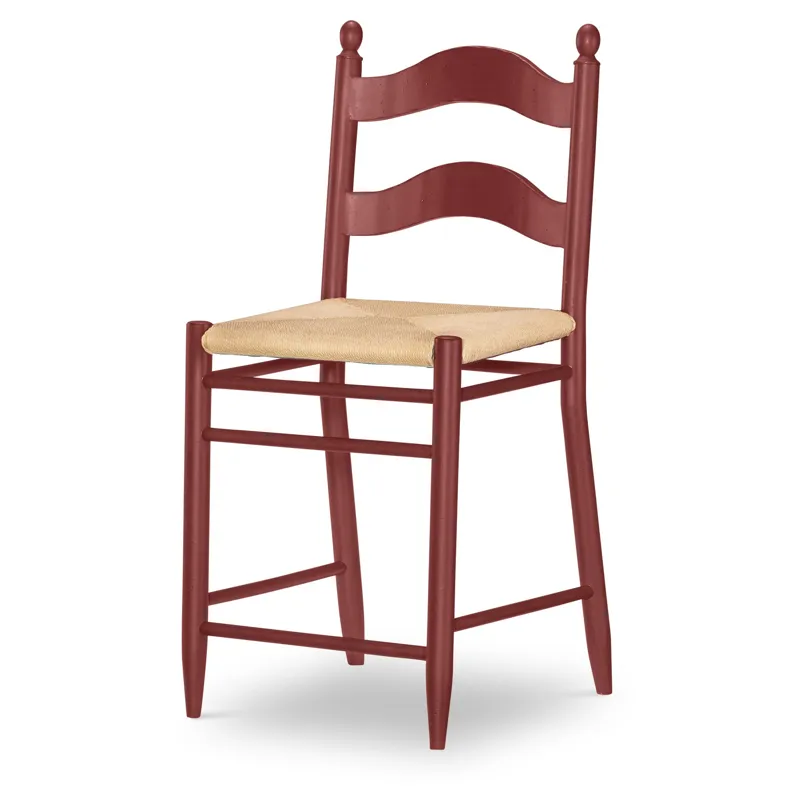 Vintage Market Rush Seat Ladder Back Counter Height Chair