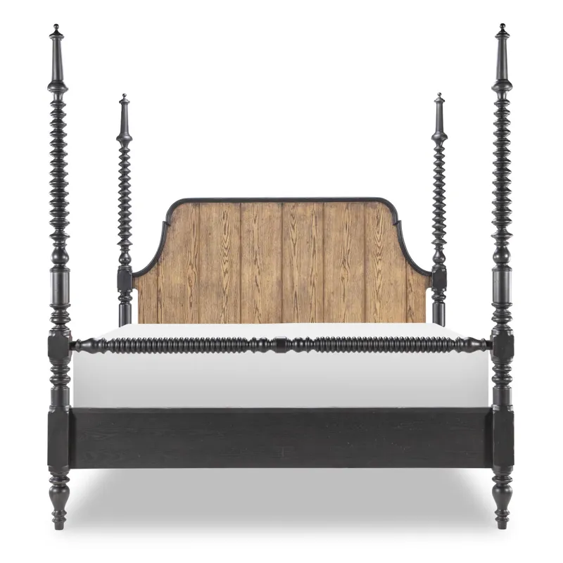 Vintage Market Complete Bobbin Post Bed - Queen