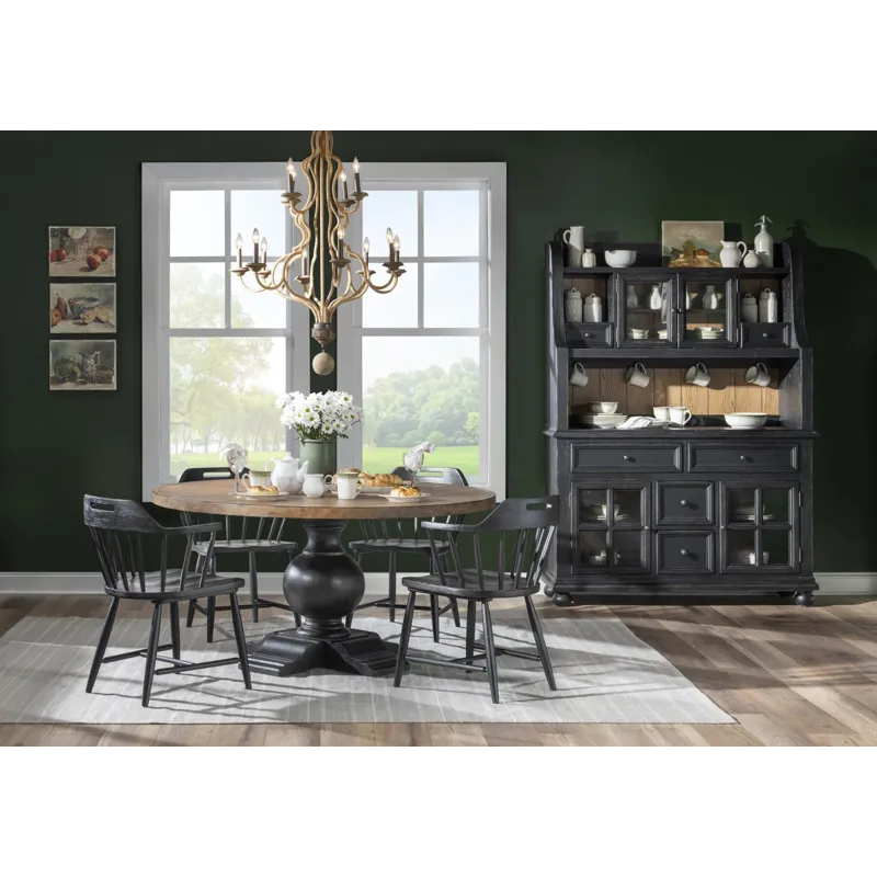 Vintage Market Round Dining Table Complete