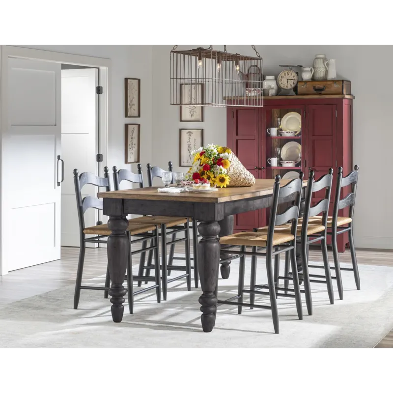 Vintage Market Chimney Leg Counter Height Table