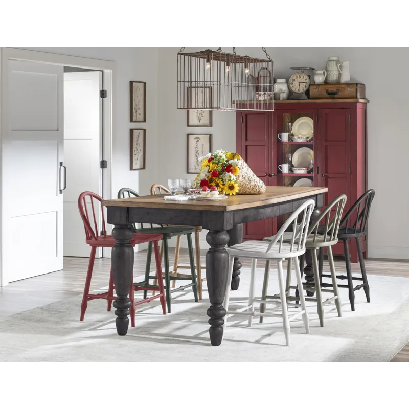 Vintage Market Chimney Leg Counter Height Table