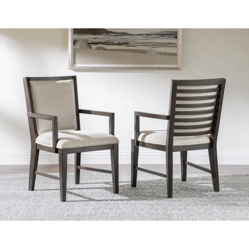 Architect Upholstered Ladderback Arm Chair