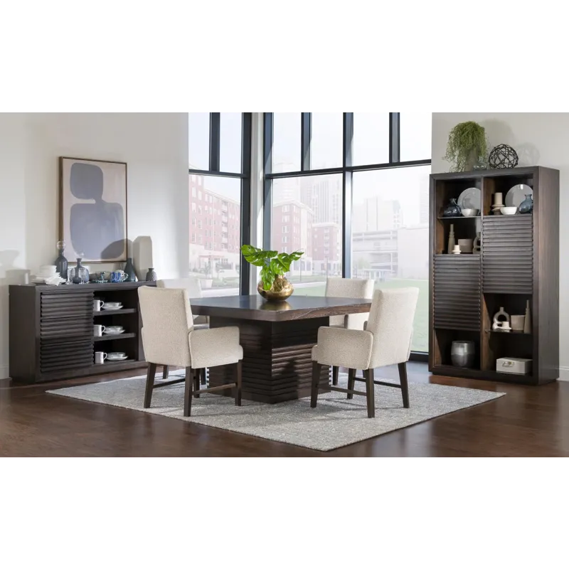 Architect Upholstered Host Arm Chair