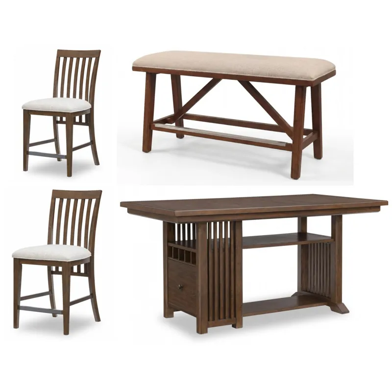 Langley 4 PC Counter Height Dining Set