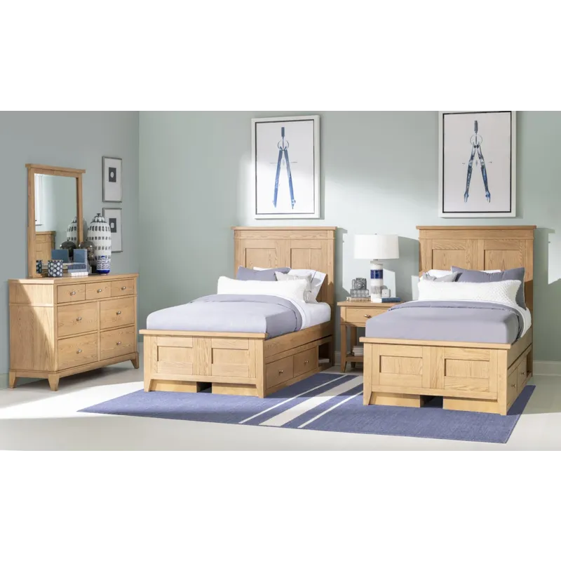 Today\'s Traditions Complete Panel Bed Natural Hickory - Twin