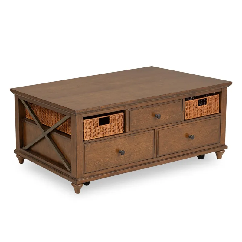 Elise Cocktail Table W/Casters