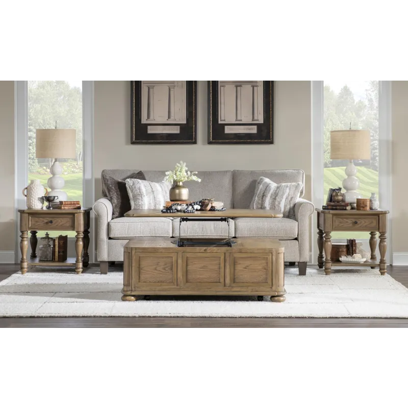 Nolan Lift Top Cocktail Table W/Casters