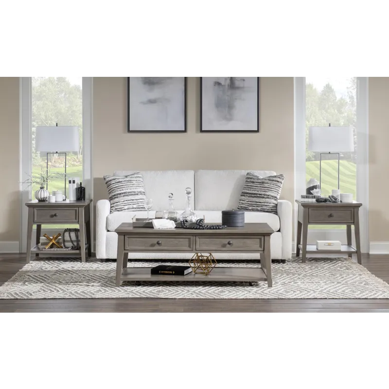 Grayson Cocktail Table W/Casters