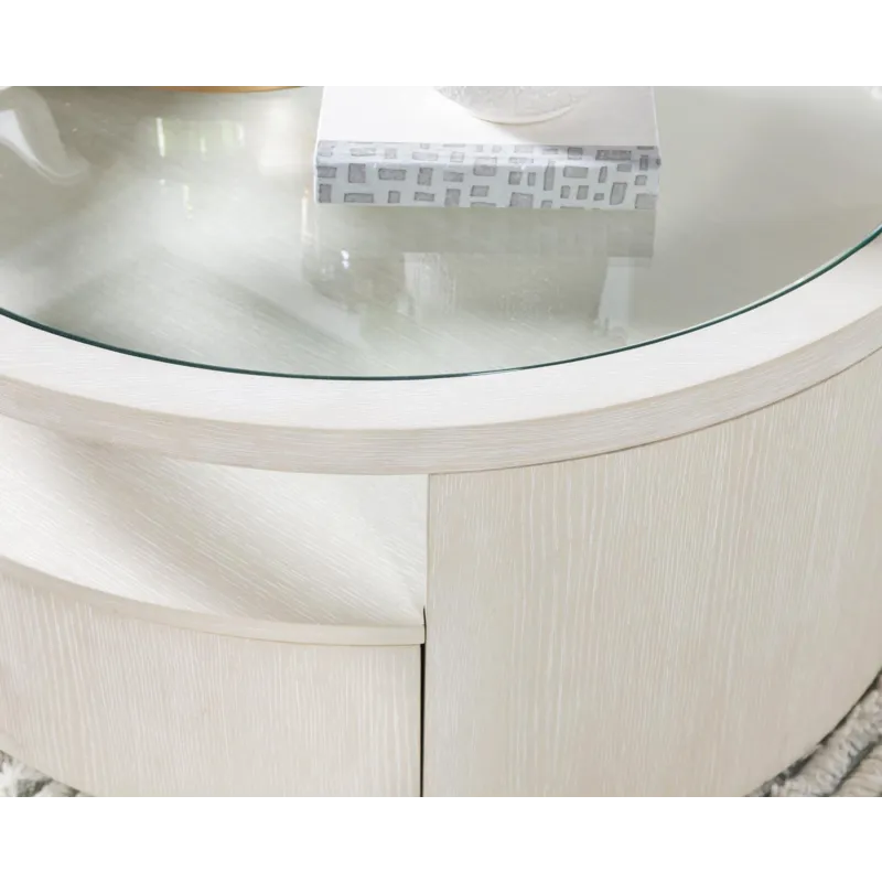 Sloan Round Cocktail Table w/Casters