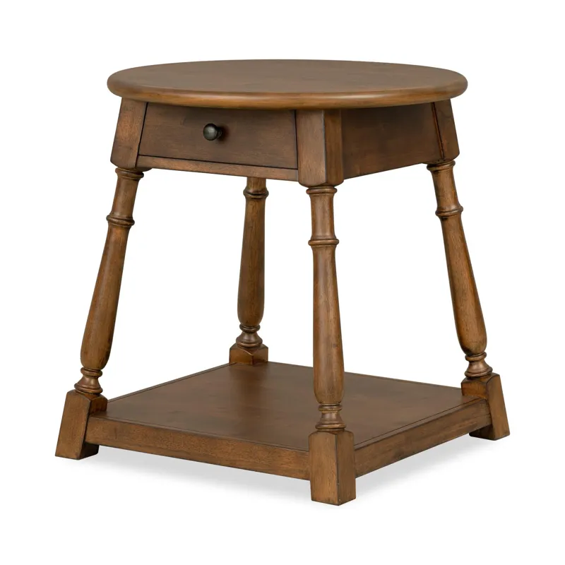 Lake House Round End Table