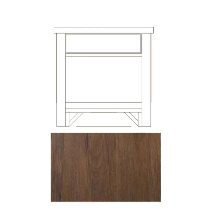 Lake House Open Nightstand