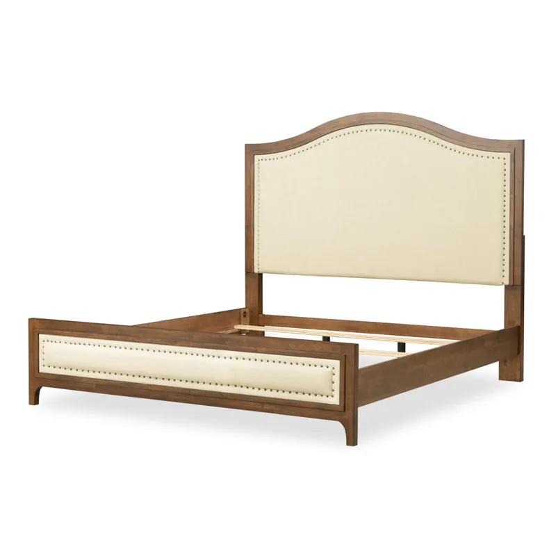 Lake House Complete Upholstered Panel Bed - King