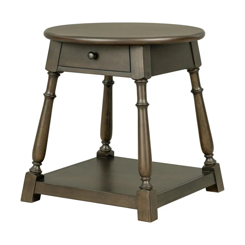 Lake House Round End Table
