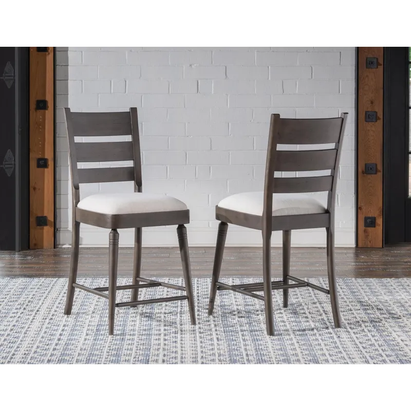 Lake House Ladder Back Counter Height Stool