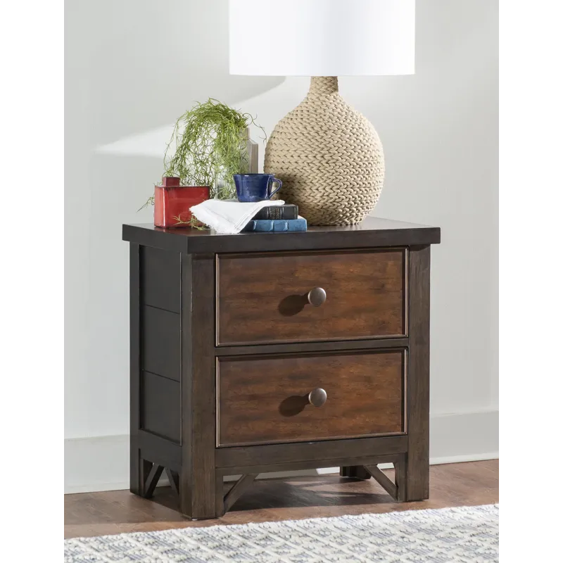 Lake House Two Tone Drawer Nightstand