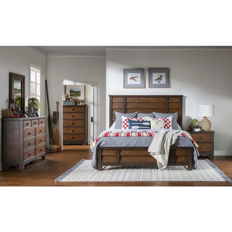 Lake House Two Tone Drawer Nightstand