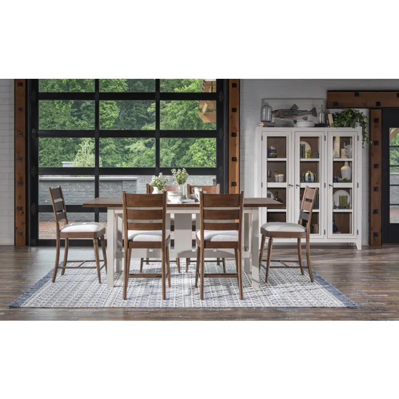 Lake House Ladder Back Counter Height Stool