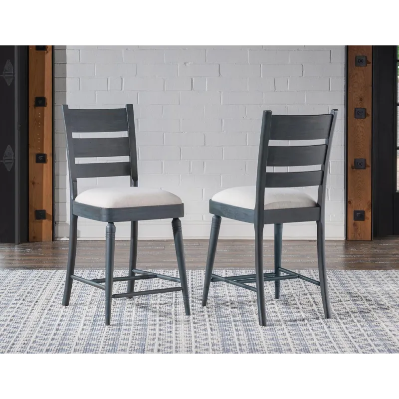 Lake House Ladder Back Counter Height Stool