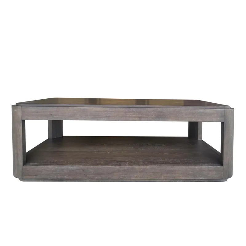 Lancia Rectangle Cocktail Table With Wood Top