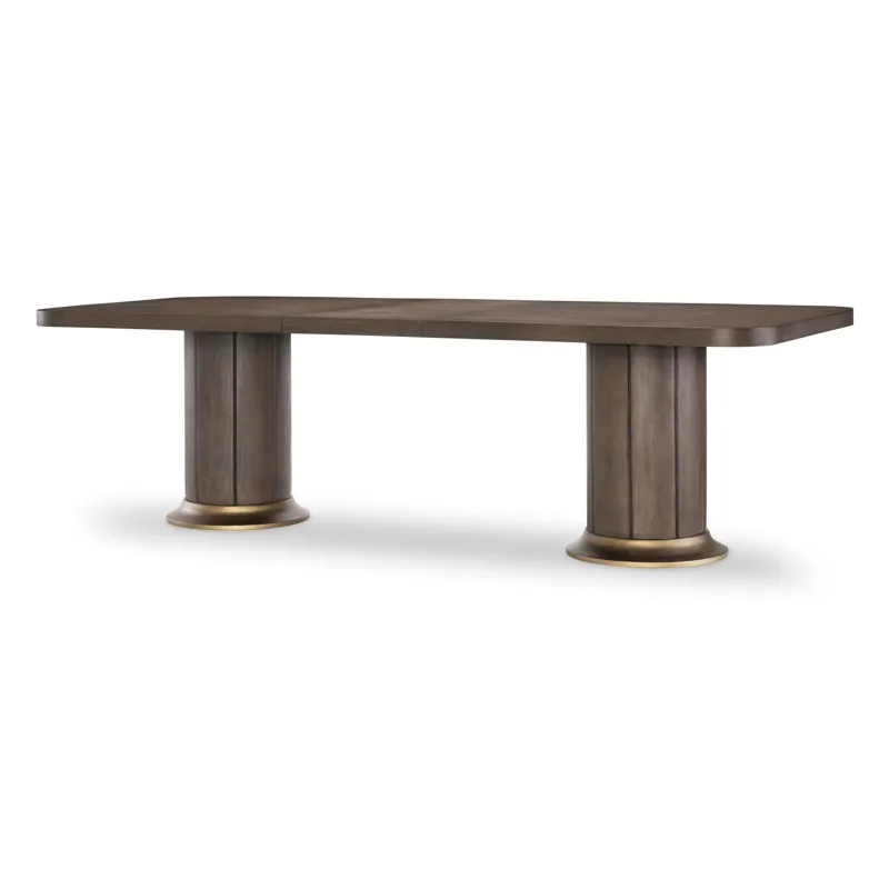 Lancia Complete Double Pedestal Dining Table