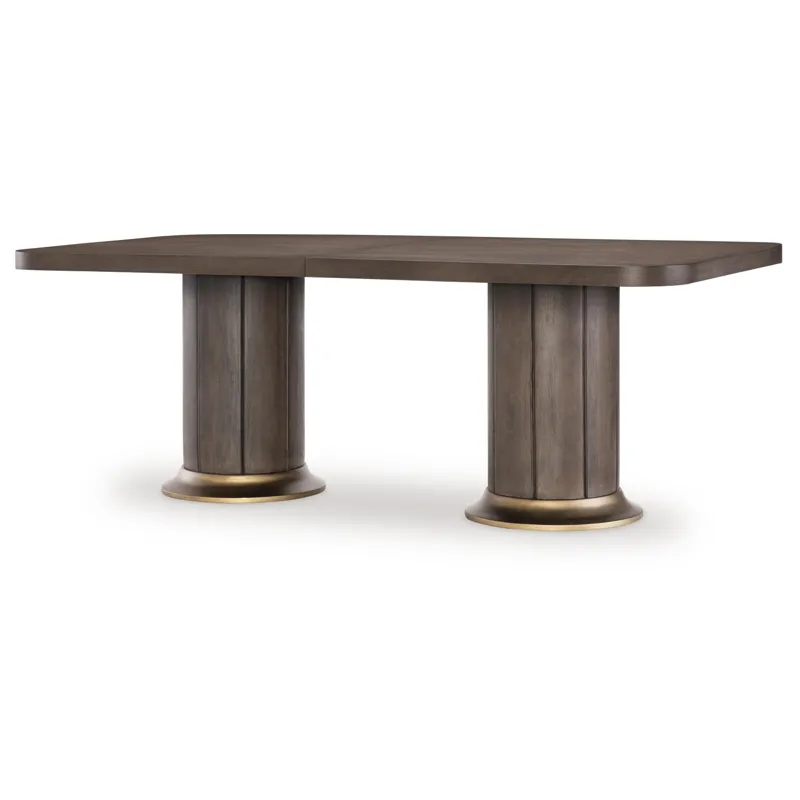 Lancia Complete Double Pedestal Dining Table