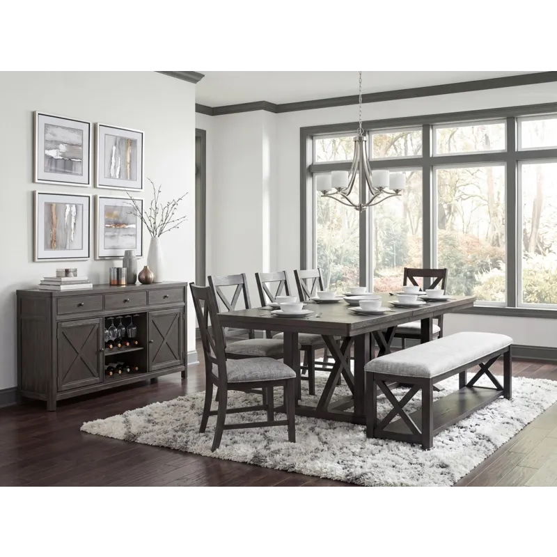 Briarwood 4 PC Trestle Dining Set