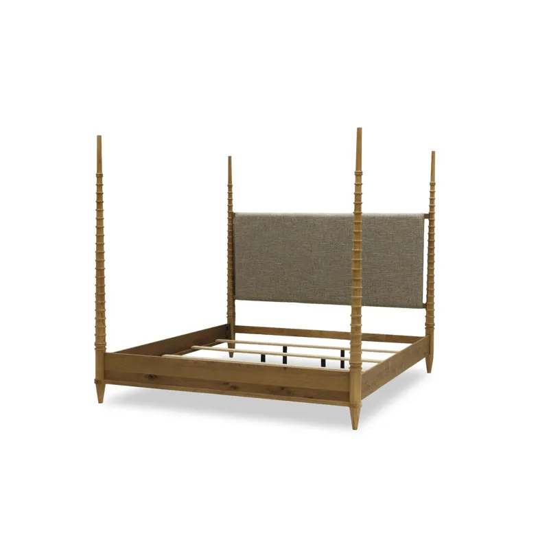 Seraphina Upholstered Poster Bed - Queen