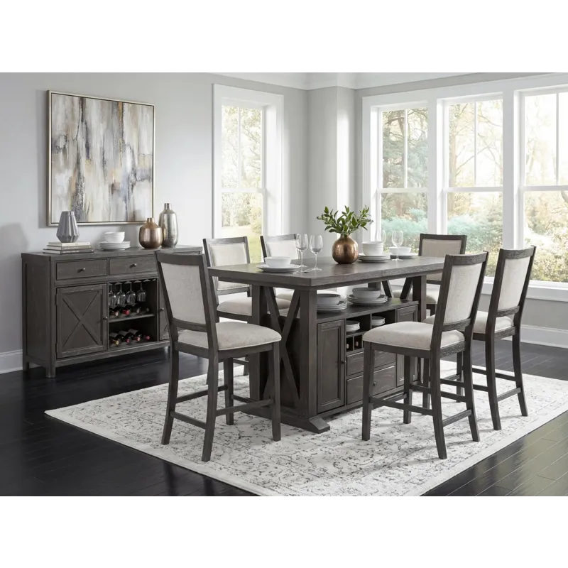 Briarwood Complete Counter Height Table W. Storage