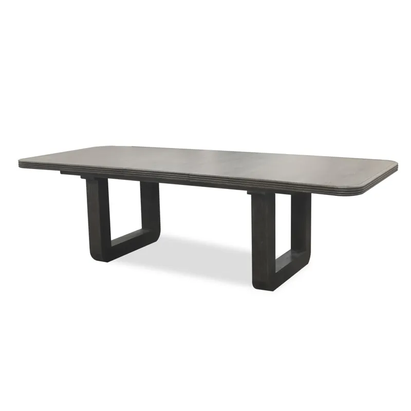 Maren Double Pedestal Dining Table W. Leaf