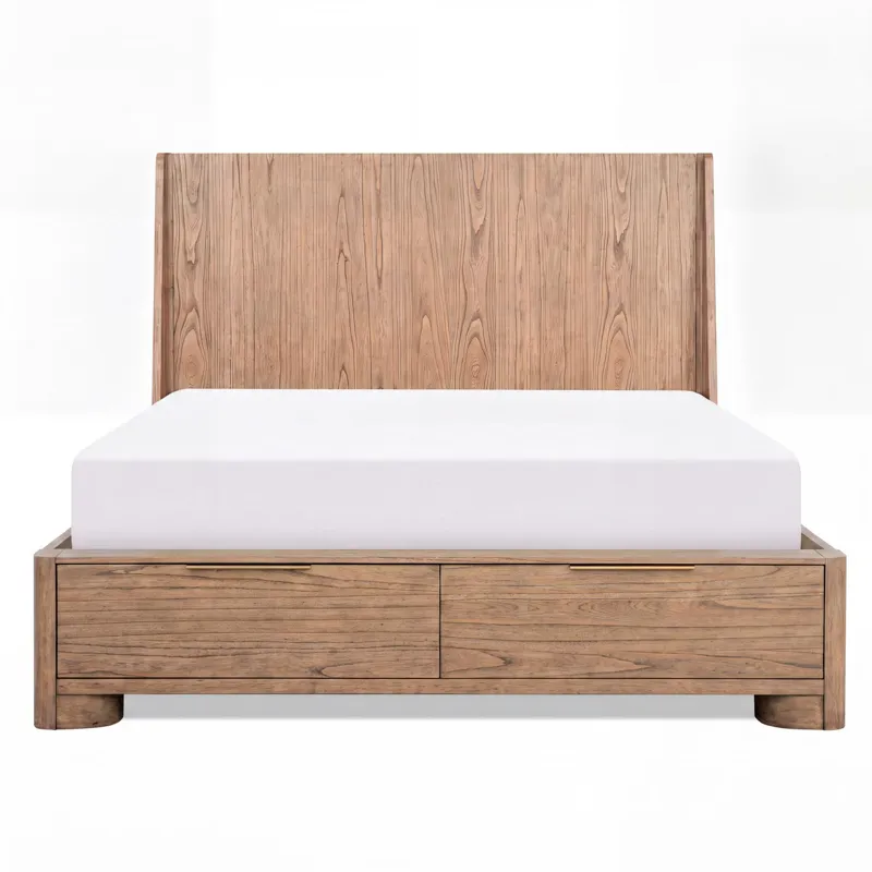 Alden Complete Panel Shelter Bed W. Storage Footboard