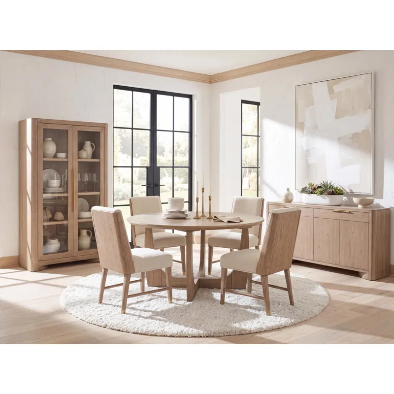 Alden Wood Back Upholstered Side Chair